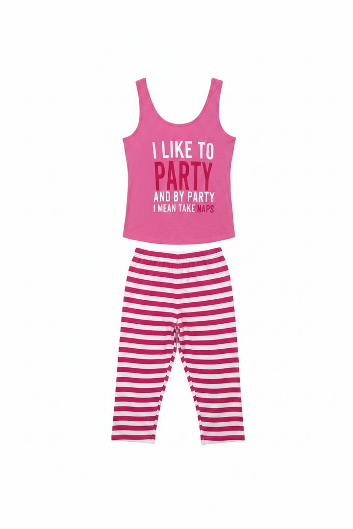 I Like To Party Long Pants PJ Set