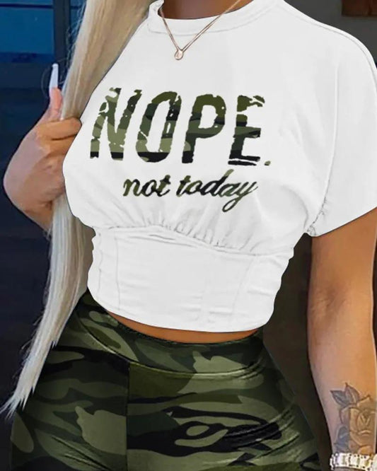 “Not Today, Nope” Short Pants Sets