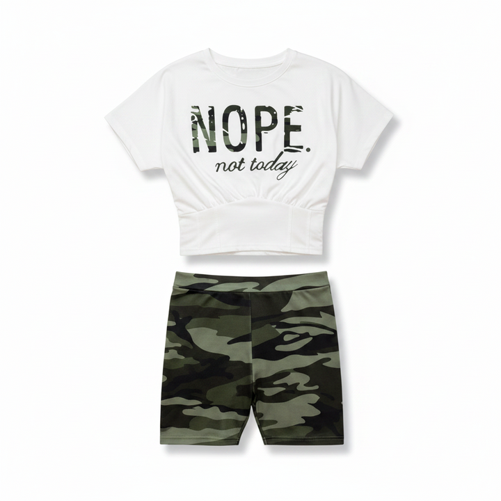 “Not Today, Nope” Short Pants Sets