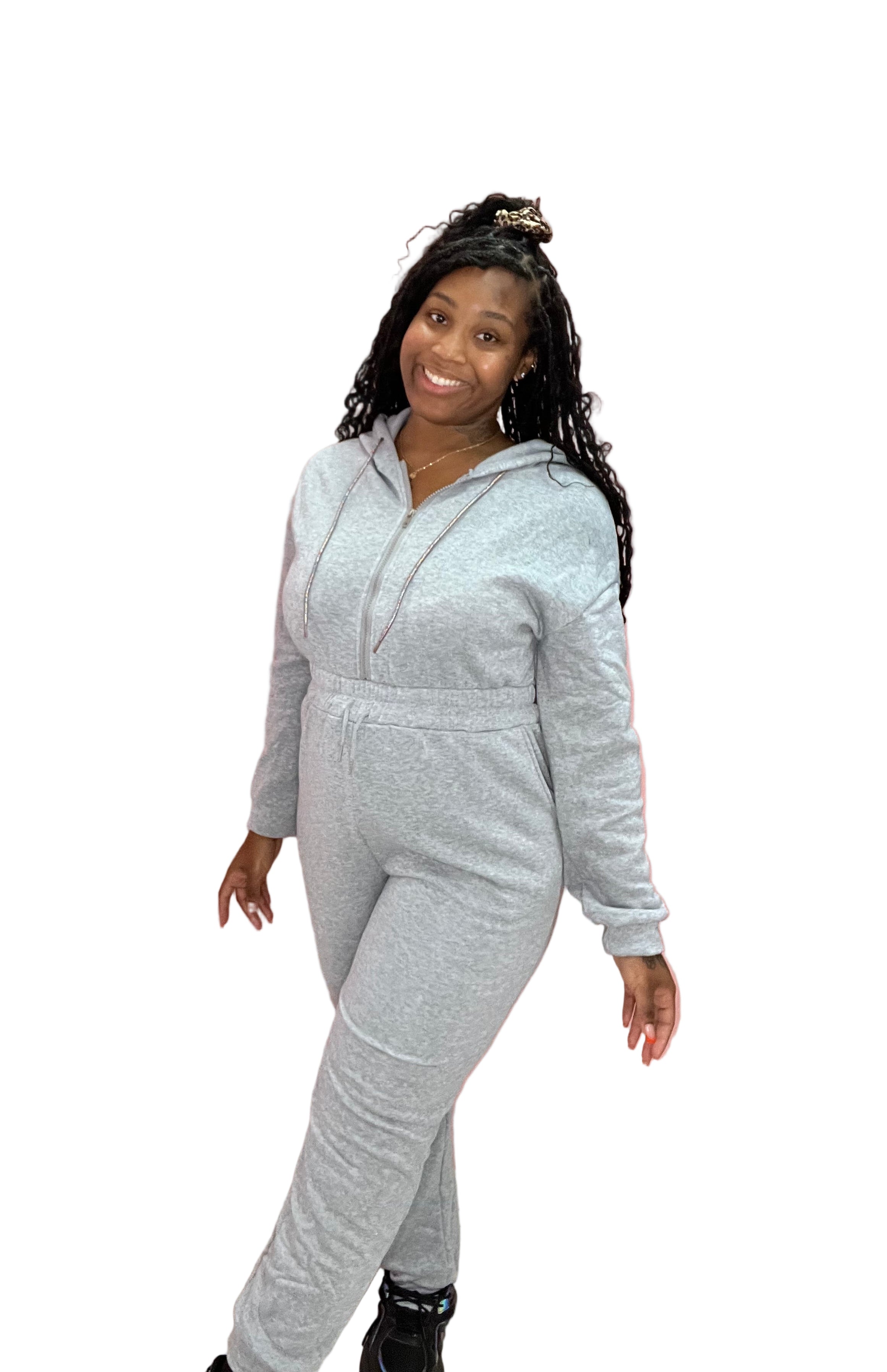 Get Cozy Sweat Pants Jumpsuits