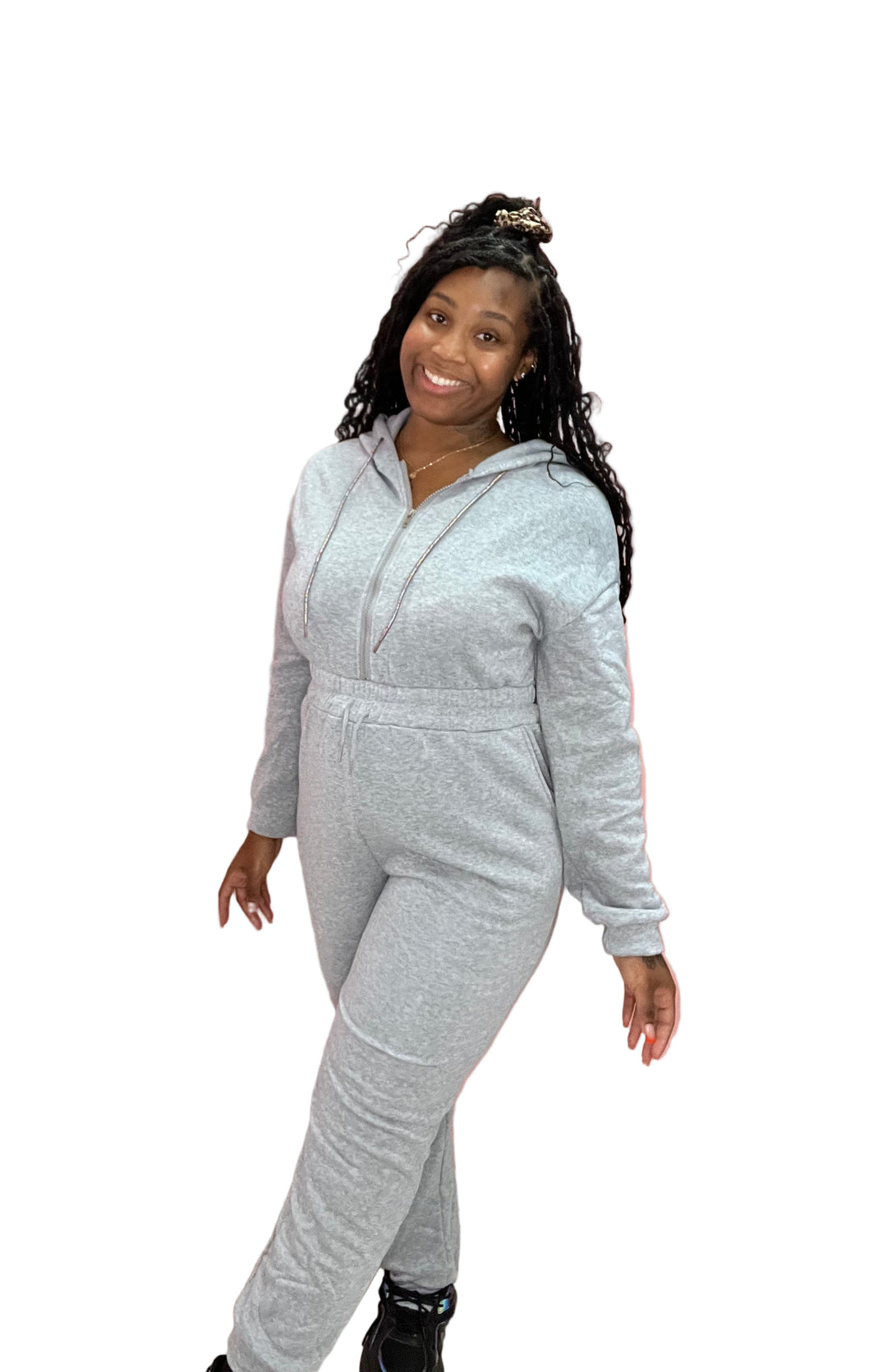 Get Cozy Sweat Pants Jumpsuits