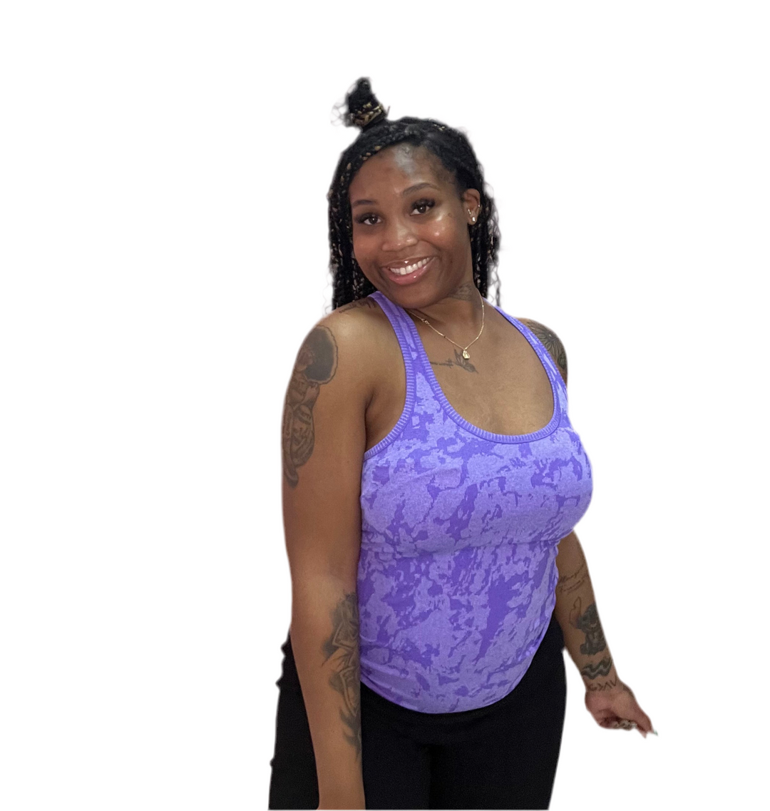 Cute As a Button Racer Back Tank Tops