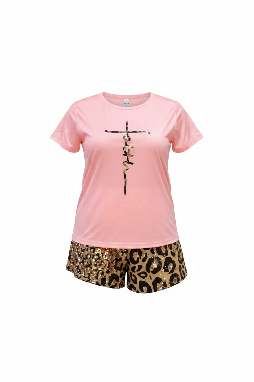 Faith Filled Pajama Short Pants Sets