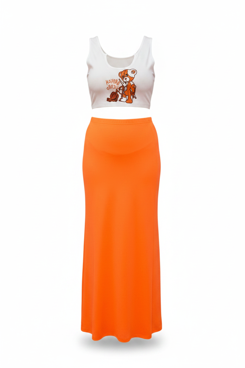 Cool As A Breeze Graphic Design Skirt Sets