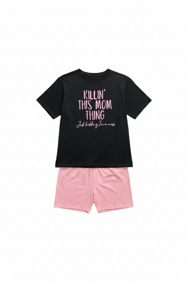 It’s A Mom Thing Graphics Short Pants Sets