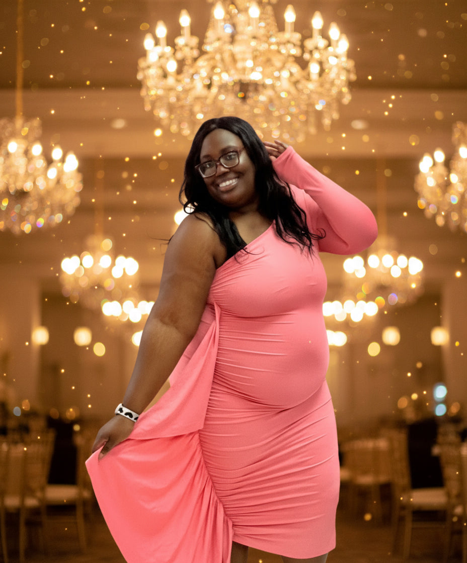 Cold Shoulder Vibes Ruffled Elegant Dresses