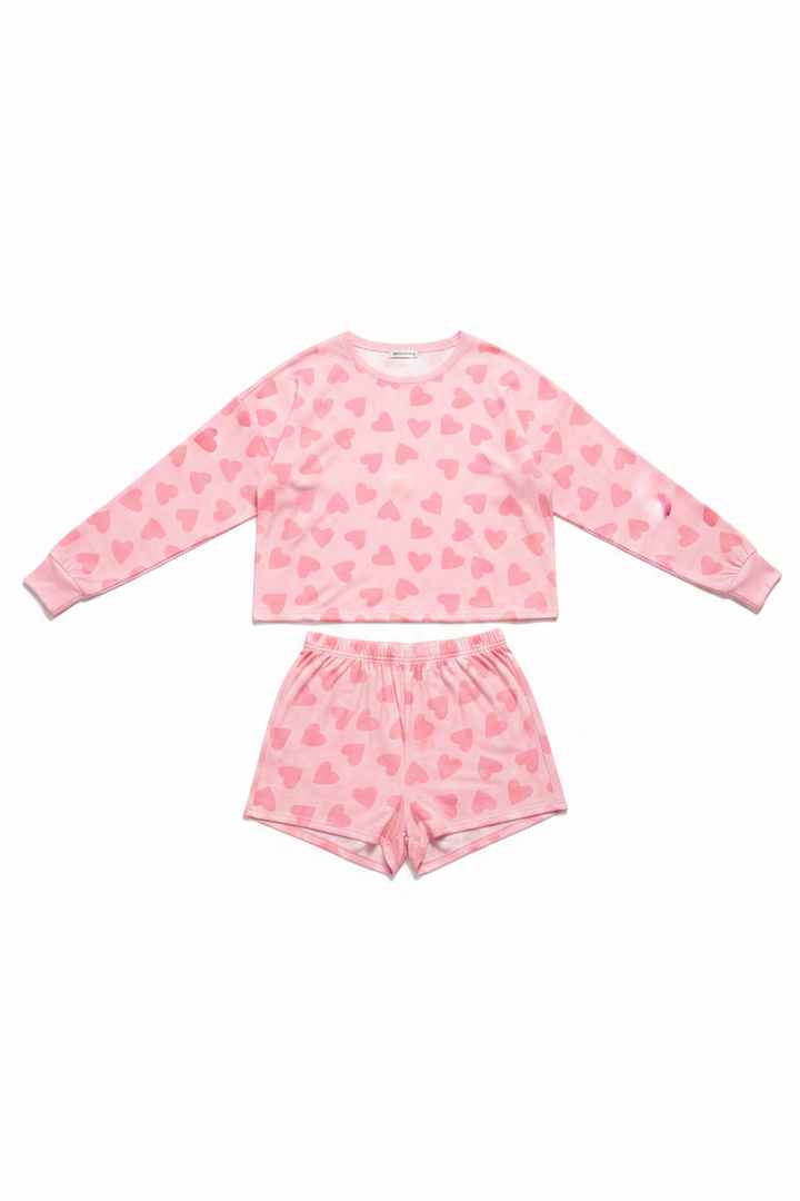 Pretty In Pink Short Pants Pajama Sets