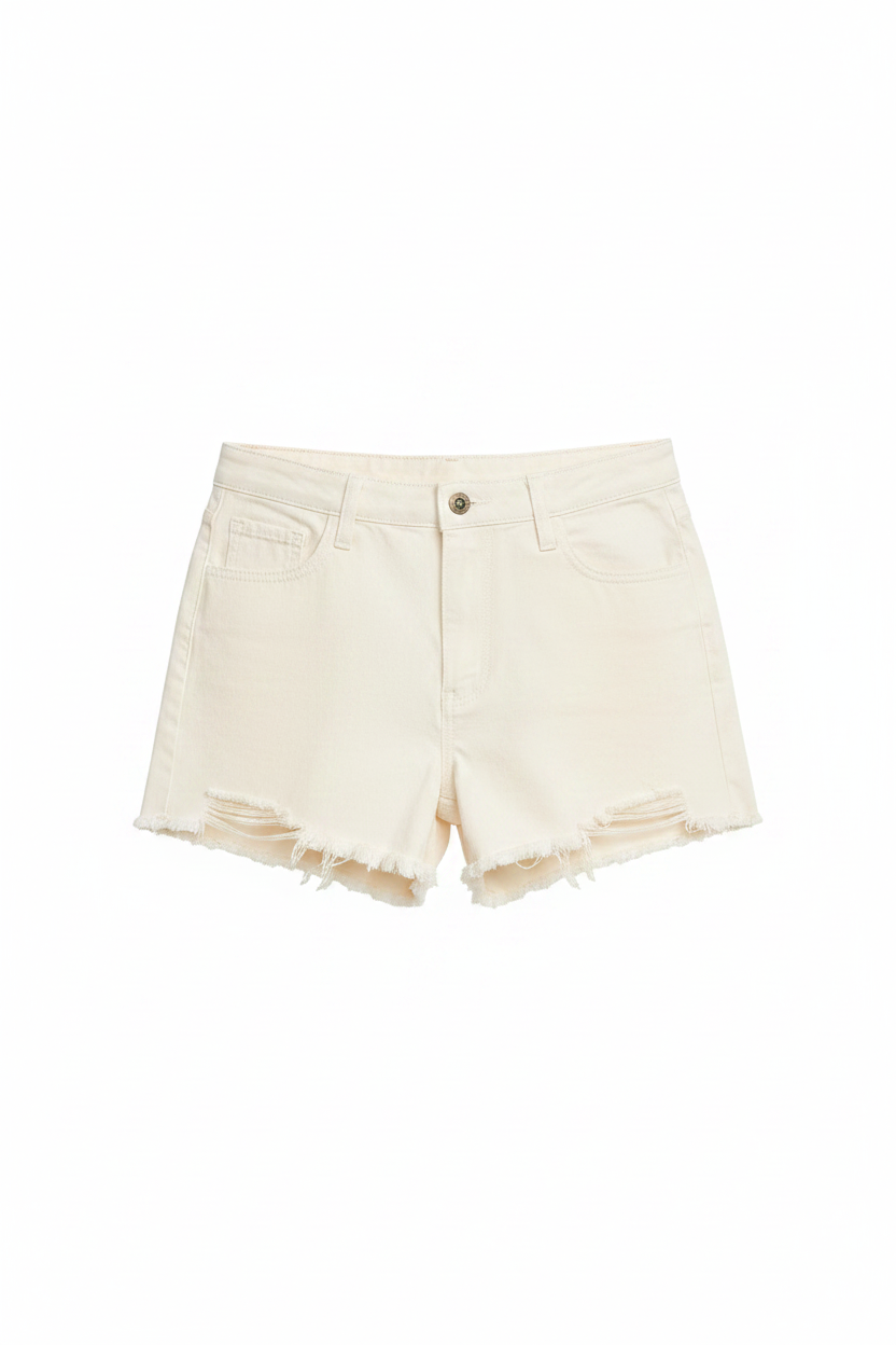 Loving Flowers Denim Short Pants