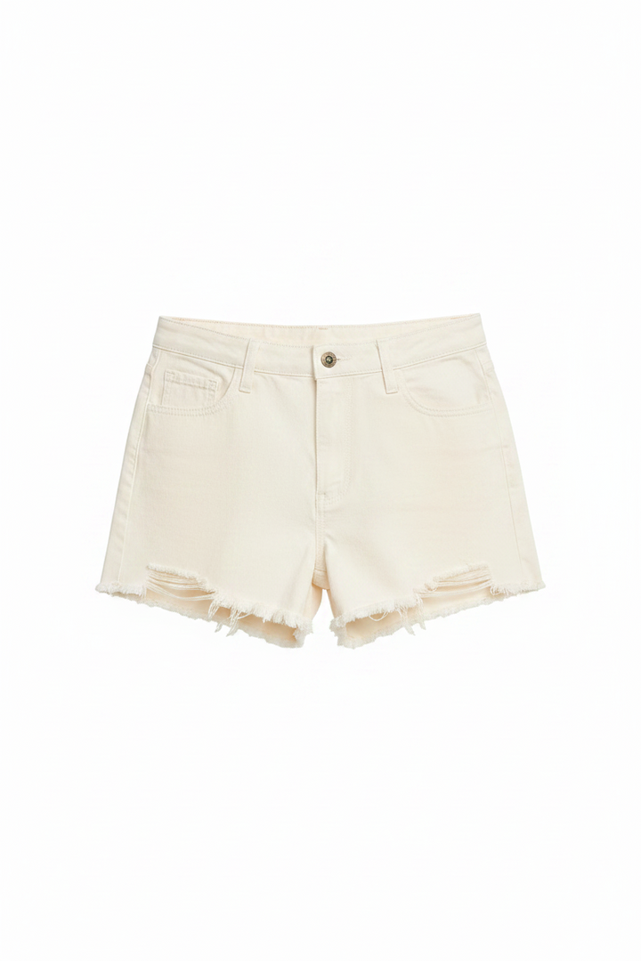 Loving Flowers Denim Short Pants