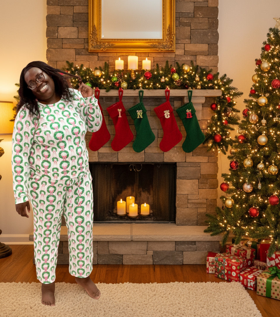 All Wrapped Up Cozy Christmas Long Pants PJ Sets