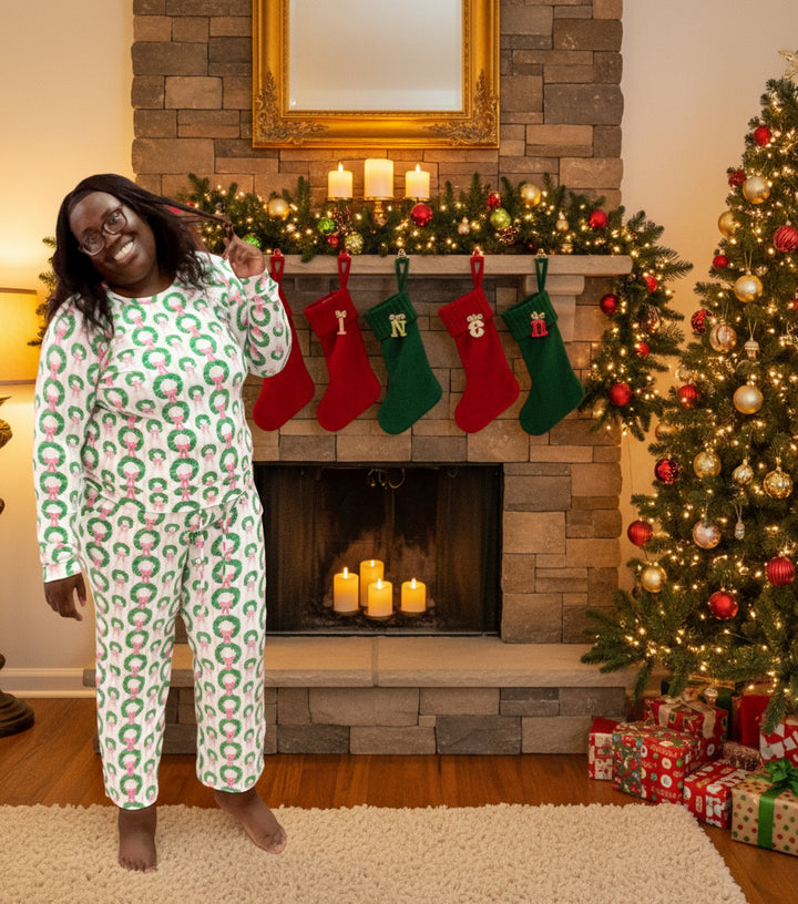 All Wrapped Up Cozy Christmas Long Pants PJ Sets