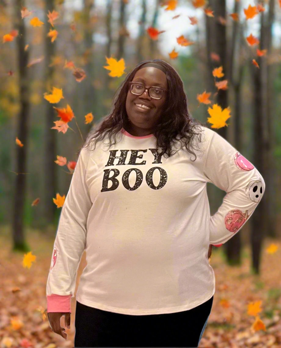 Hey Boo Sweater Shirts