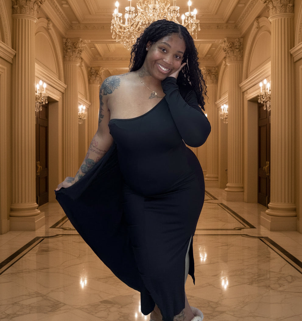 Cold Shoulder Vibes Ruffled Elegant Dresses Kween Bella's Closet Boutique Cold Shoulder Vibes Ruffled Elegant Dresses Kween Bella's Closet Boutique
