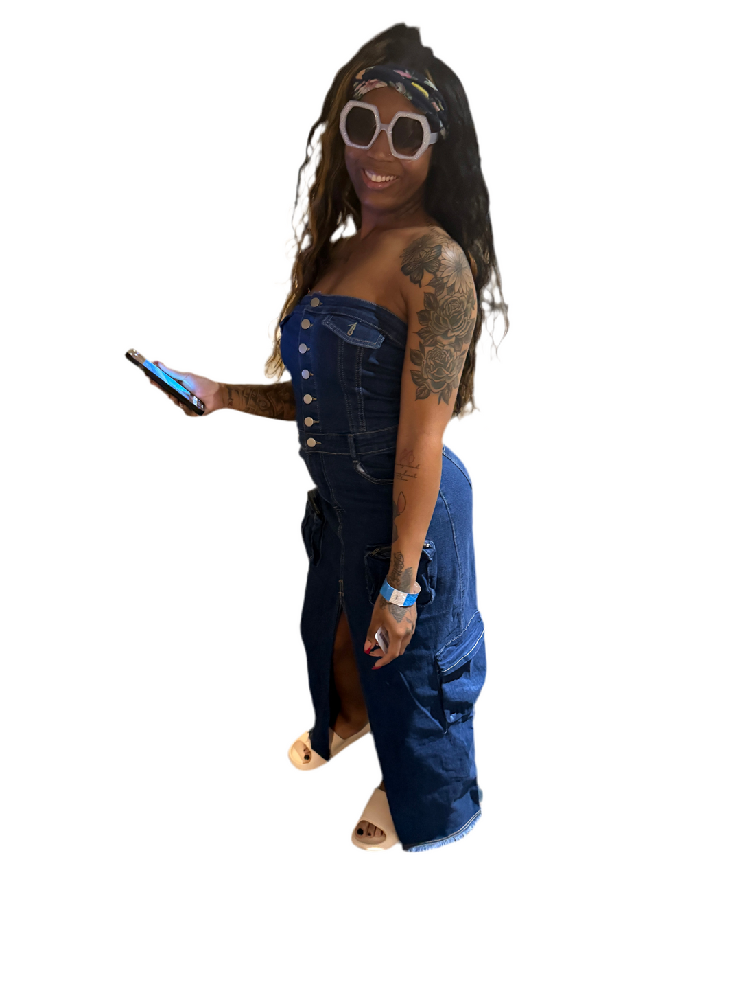 Baby It’s Cold Shoulders Denim Dresses