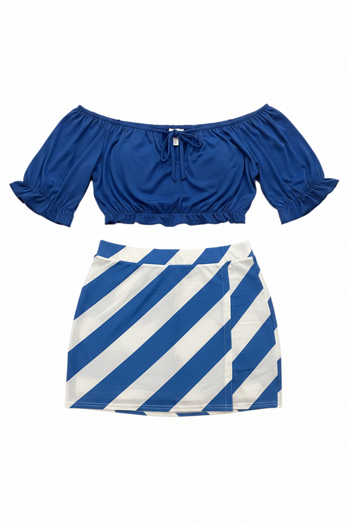 Hot Off The Shoulders Short Pants Sets