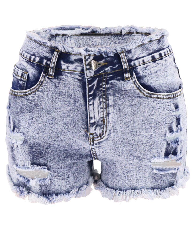 Get Ripped Light Denim Short Pants