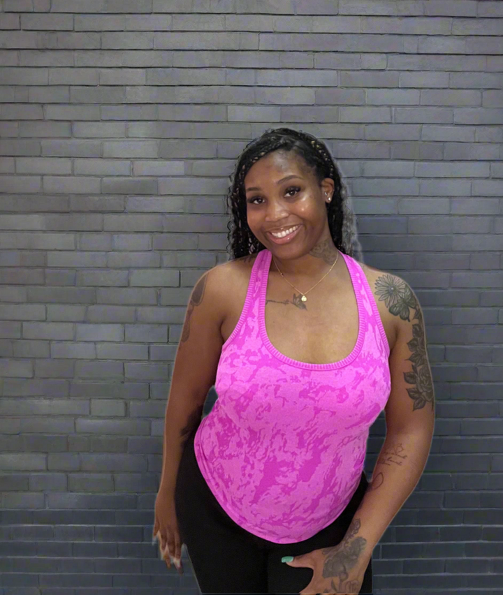 Cute As a Button Racer Back Tank Tops