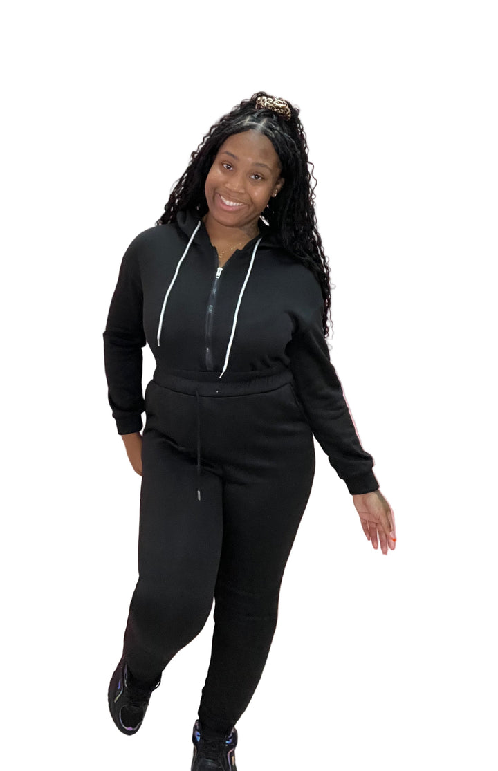 Get Cozy Sweat Pants Jumpsuits