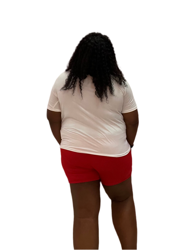 Block His Number Graphics Short Pants Sets