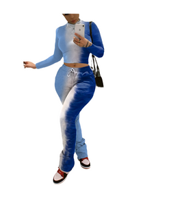 Tie Dye Long Pants Sweat Sets