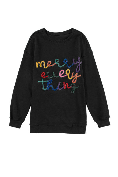 Merry Everything Graphic Sweatshirts