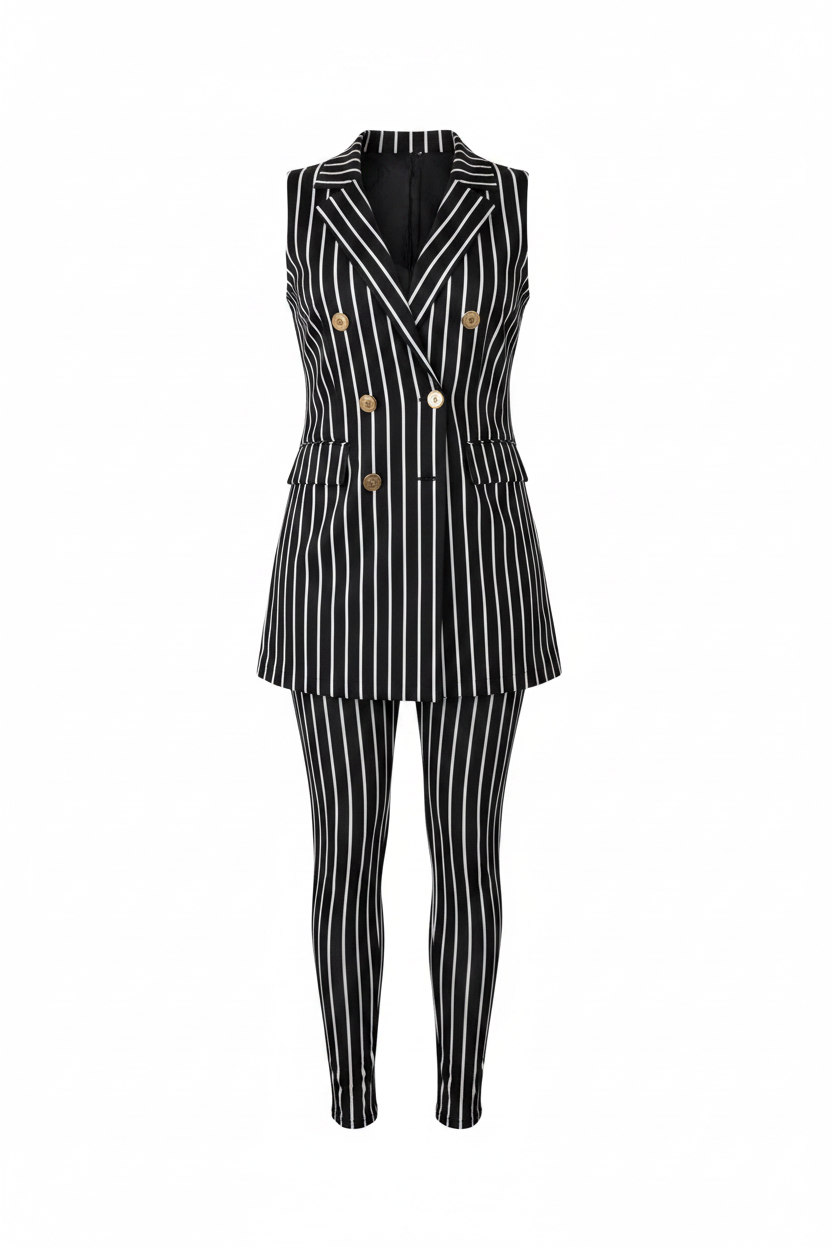 Stripes Are Cute Long Pants Sets