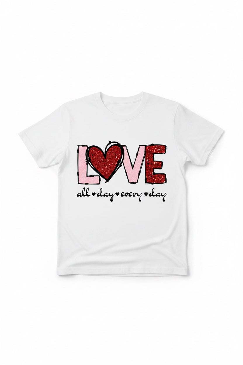 All About Love Graphic T-Shirts