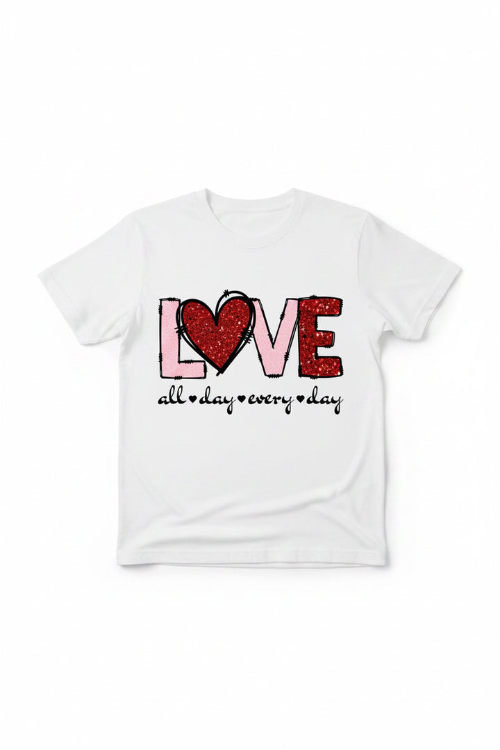All About Love Graphic T-Shirts