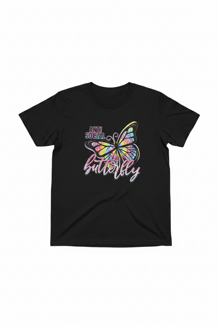 Anti Social Butterfly Graphic T-Shirts
