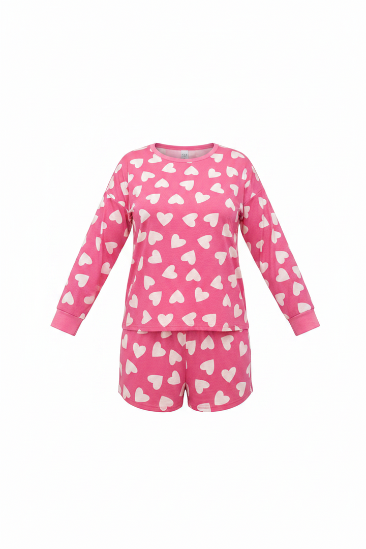 Pretty In Pink Short Pants Pajama Sets