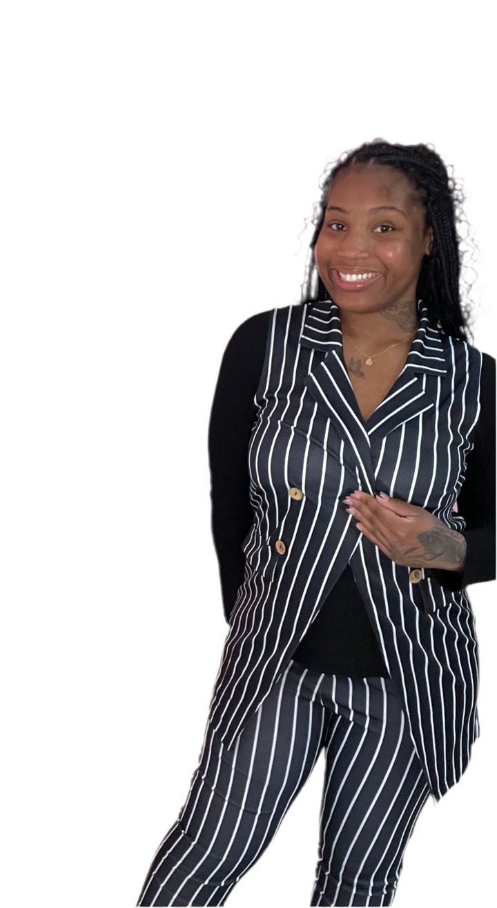 Stripes Are Cute Long Pants Sets