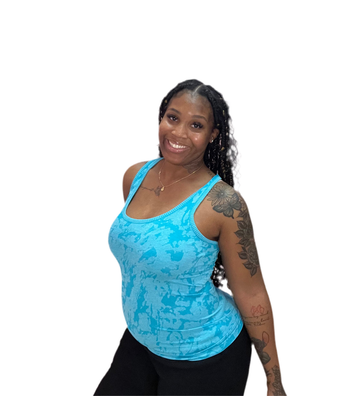 Cute As a Button Racer Back Tank Tops