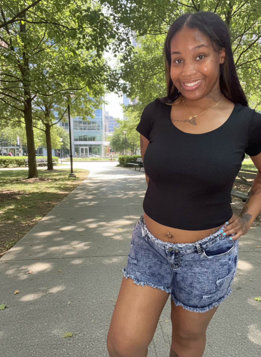 Get Ripped Light Denim Short Pants