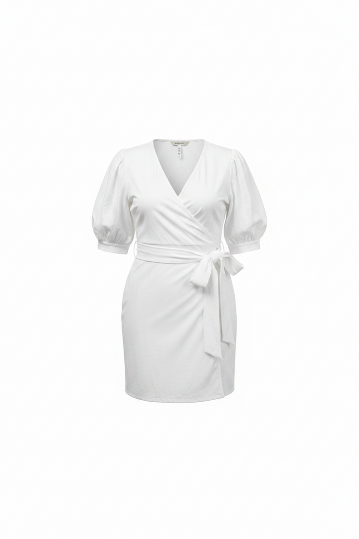Lady In White Midi Dresses