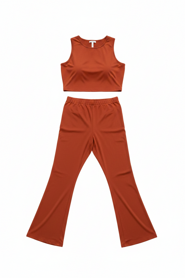Shoulder Vibes Long Pants Sets