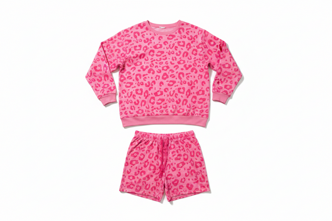 Pretty In Pink Short Pants Pajama Sets