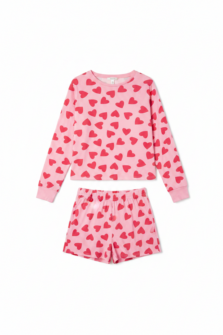 Pretty In Pink Short Pants Pajama Sets