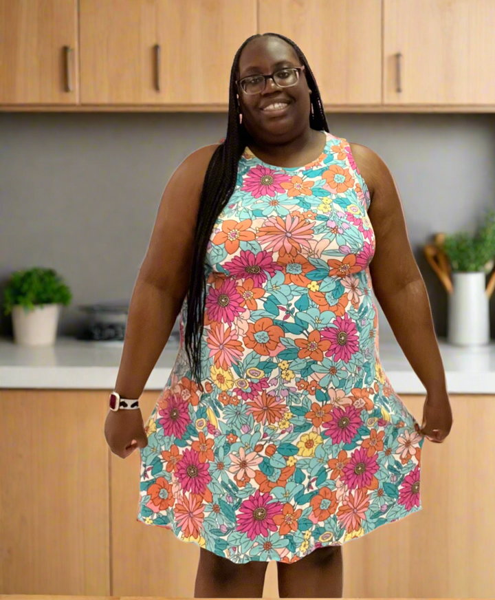 Scooby Flower Midi Dress