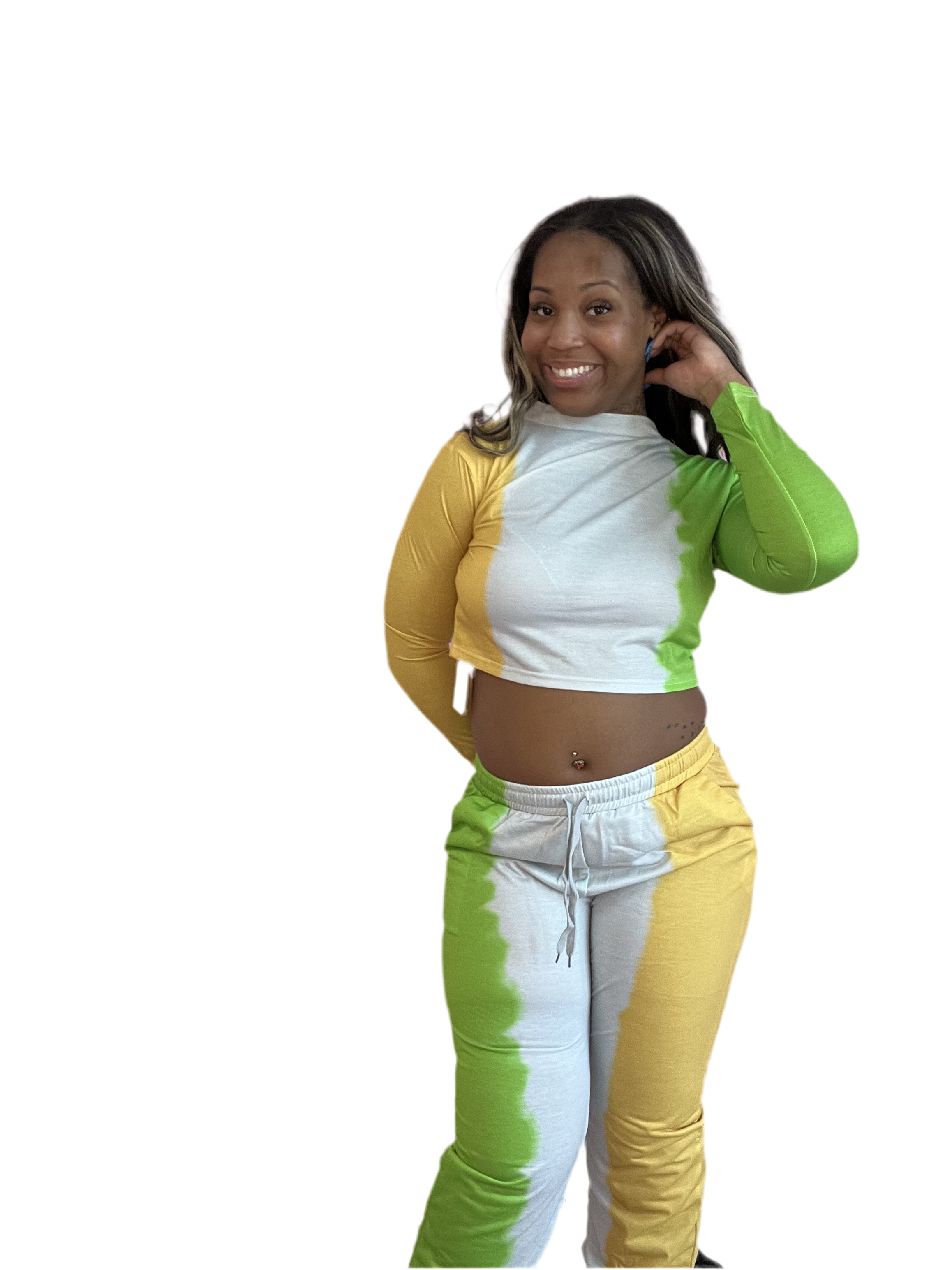 Tie Dye Long Pants Sweat Sets