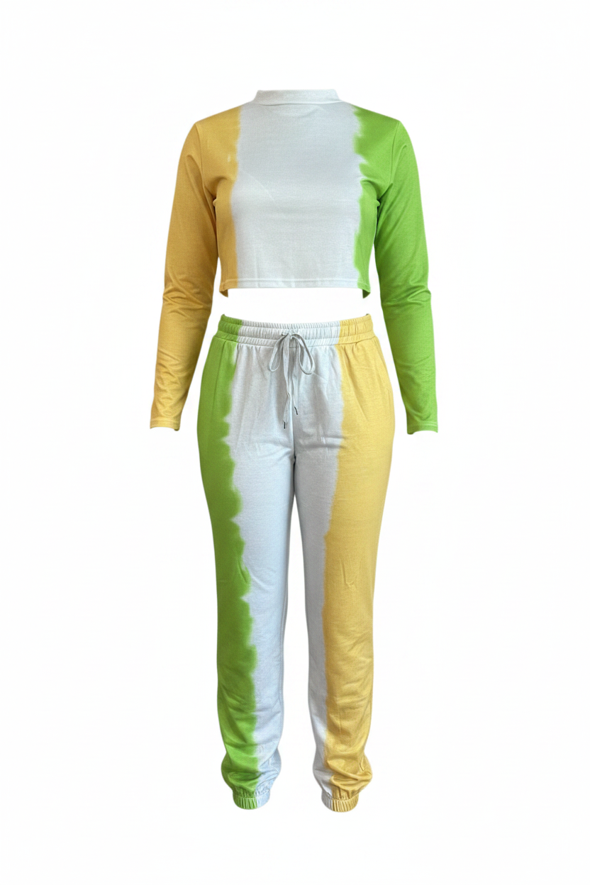 Tie Dye Long Pants Sweat Sets