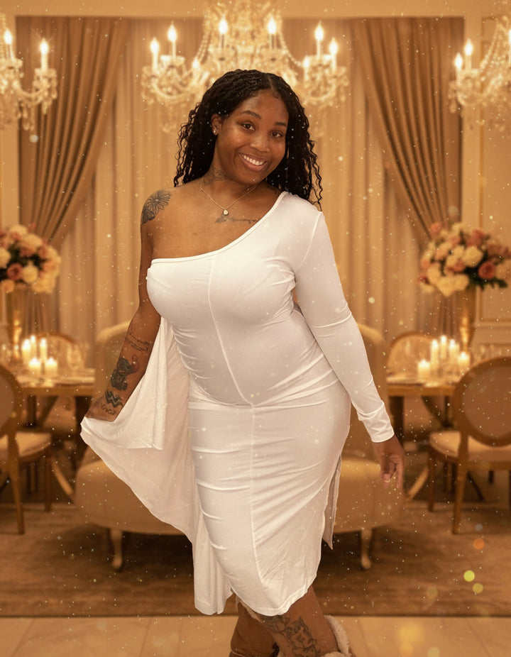 Cold Shoulder Vibes Ruffled Elegant Dresses