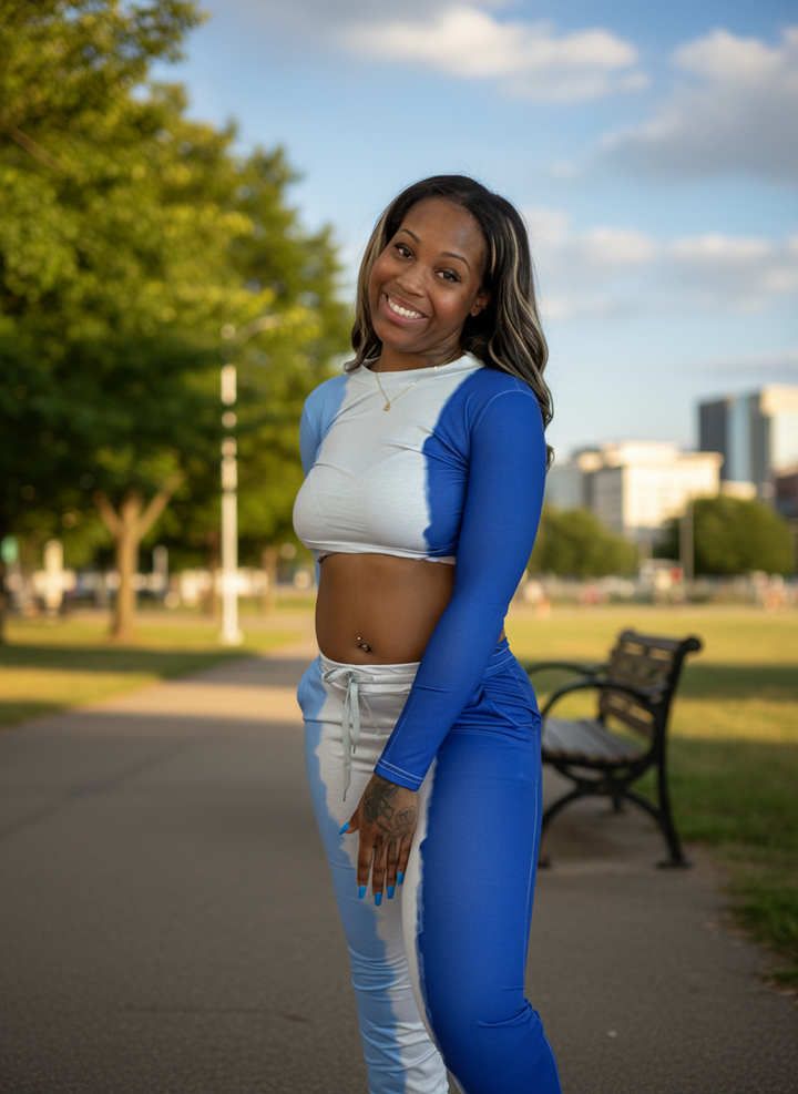 Tie Dye Long Pants Sweat Sets