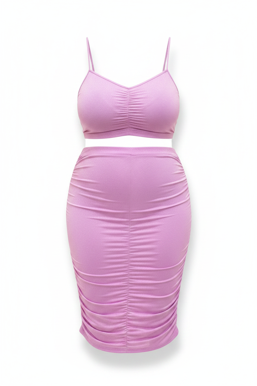 Looking Good Crop Top Ruffle Skirt Sets