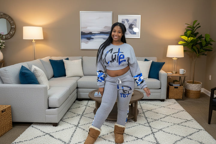 I’m Cute Long Pants Sweat Sets