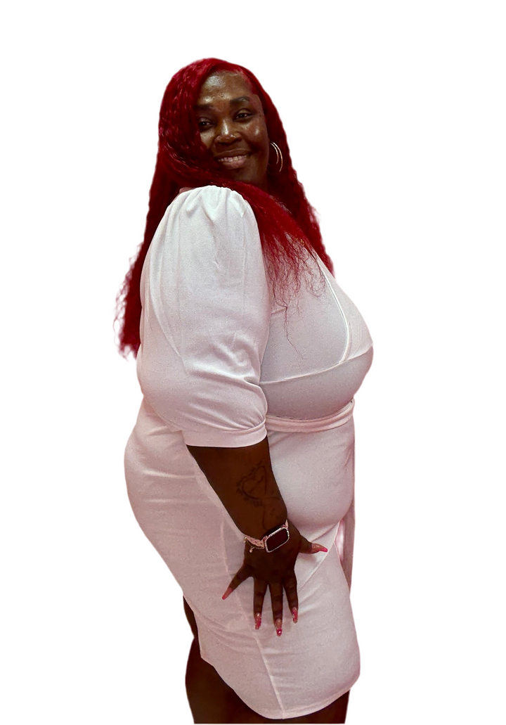 Lady In White Midi Dresses