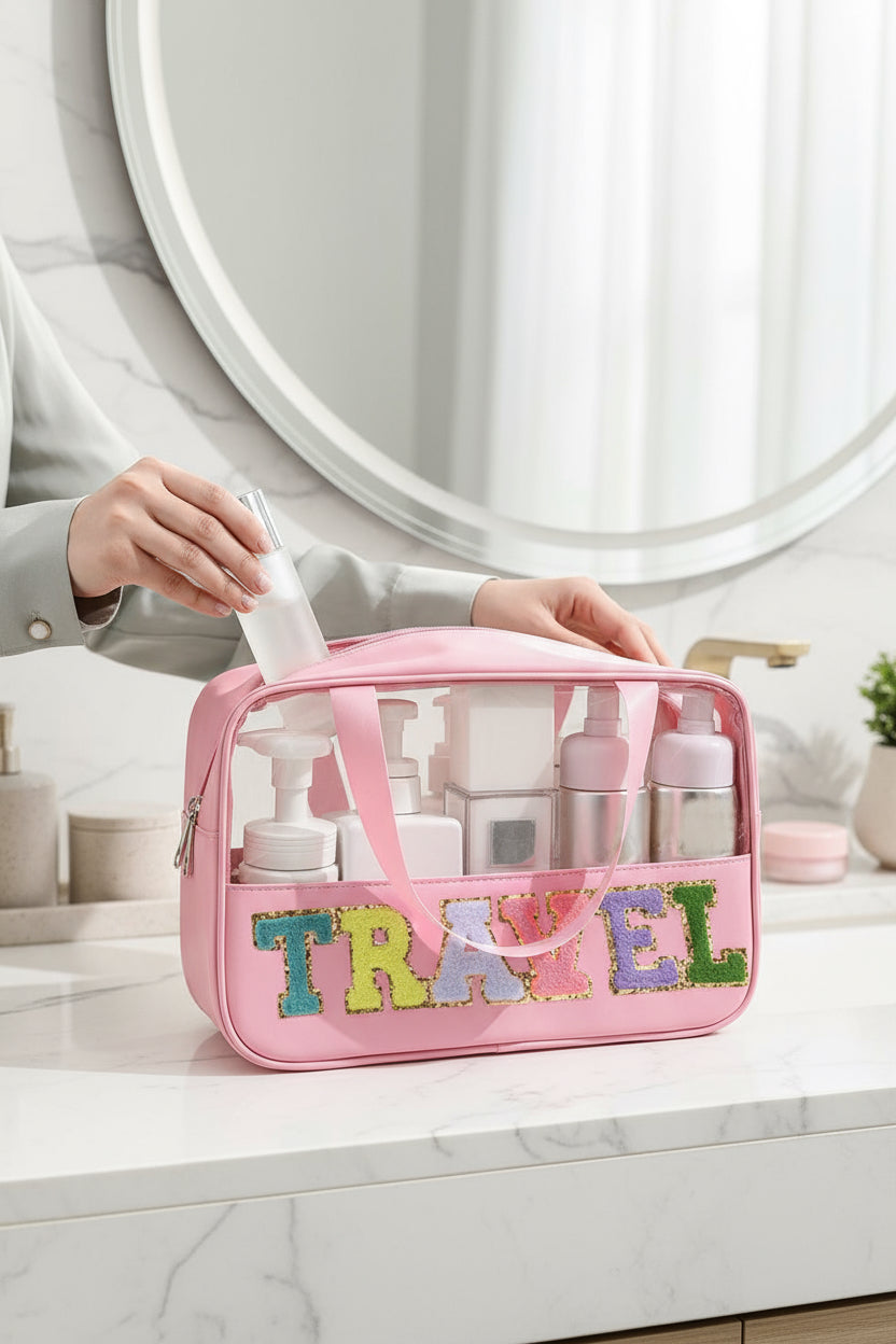 Love to Travel Cosmetic Bags
