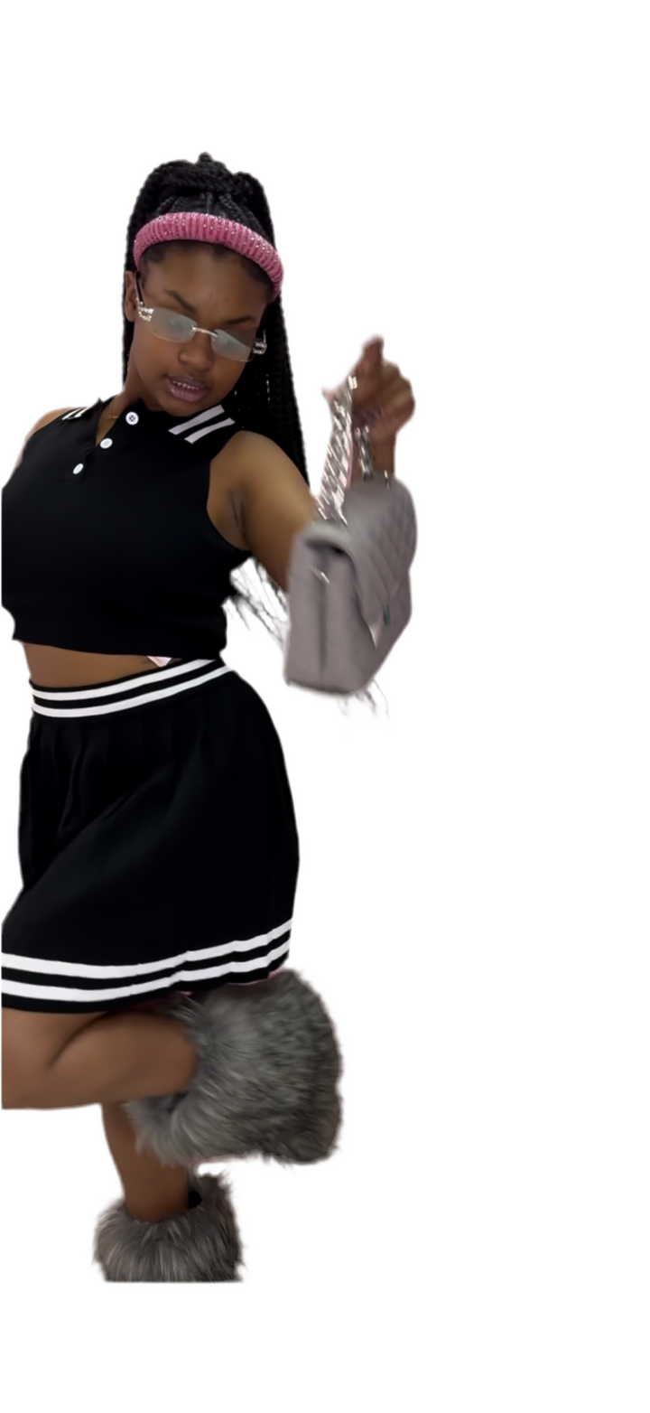 "Trendy skirt sets outfits from Kween Bella's Closet."
