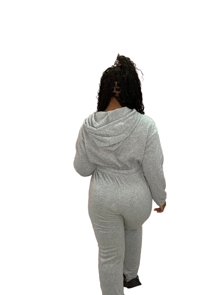 Get Cozy Sweat Pants Jumpsuits