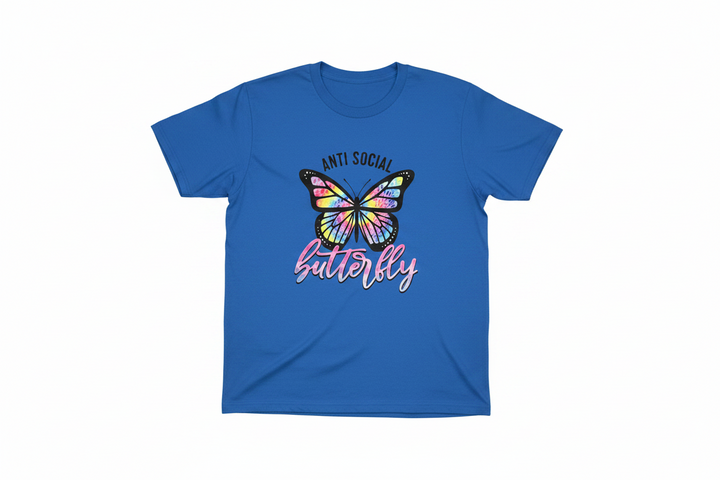 Anti Social Butterfly Graphic T-Shirts