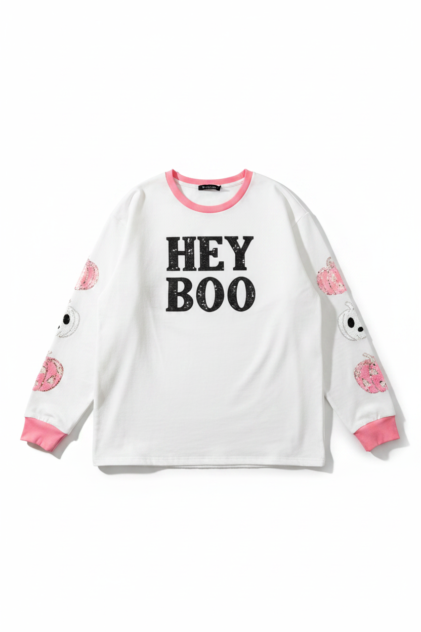 Hey Boo Sweater Shirts